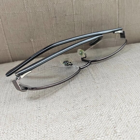 Joseph Abboud Men Eyeglasses Frame Gunmetal Half Rim Glasses 55[[18145 Eyewear - Picture 7 of 12